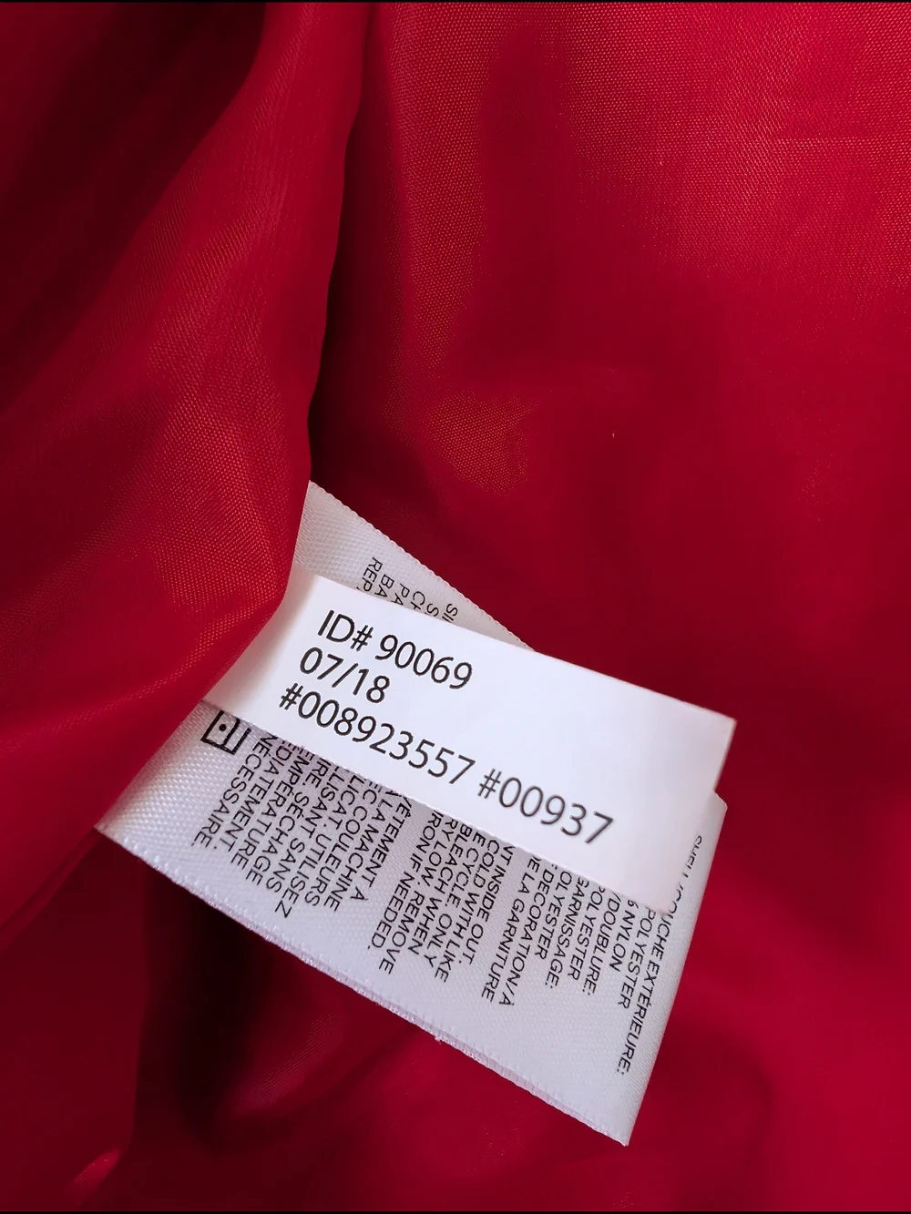 EXPRESS Red Puffer Jacket Hooded with Lace-Up Sides | Size